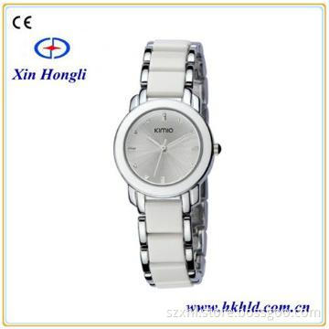 Angel white jeweled watches for young lady